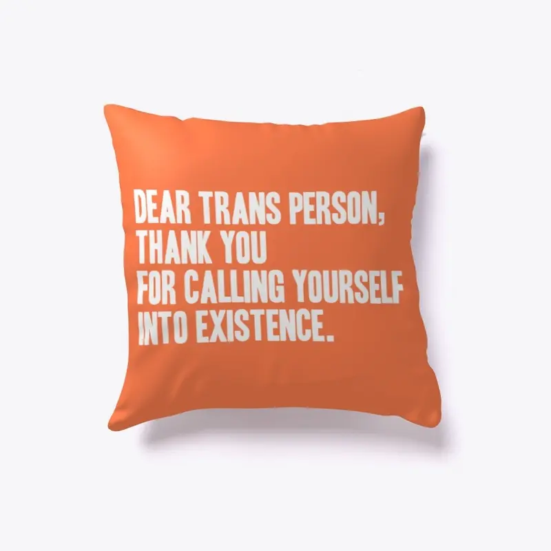 Trans Existence Pillow